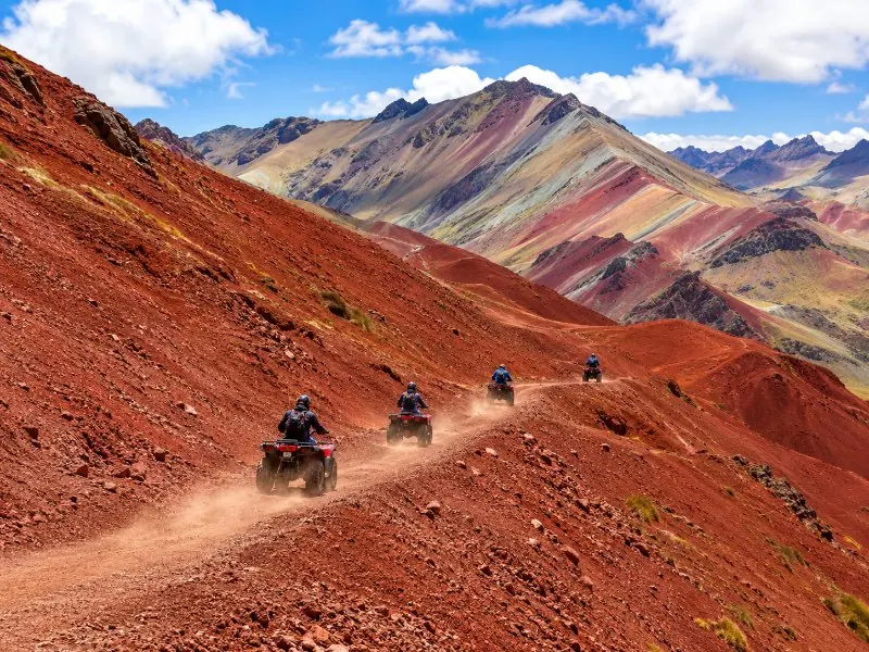 Rainbow Mountain & Red Valley by ATV